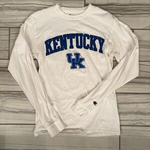 UNIVERSITY OF KENTUCKY-Champion Kids White Long Sleeve Kentucky Tee